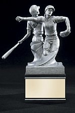 Baseball Double Action Female Trophy