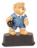 Bowling Bear Figurine