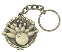 Bowling Key Chain Medal