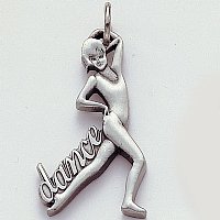 Dance Pewter Key Chain