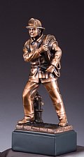 Firefighter with Hose Gallery Resin