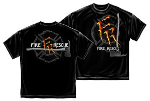 Fire Rescue wtih Axe T Shirt