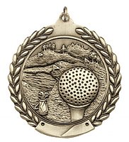 Golfing Laurel Leaf Medal