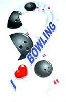 I Love Bowling Magnet
