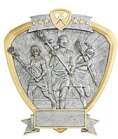 Lacrosse Female Resin Shield Award