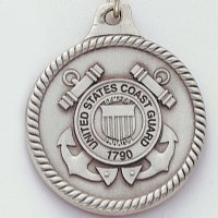 Coast Guard Pewter Key Chain