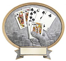 Poker Oval Resin Award