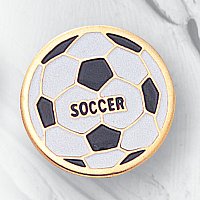 Soccer Chenille Enamel Pin