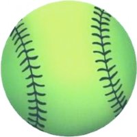 Softball 3D Stock Magnet