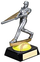 Softball Motion Resin Trophy