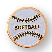 Softball Chenille Enamel Pin