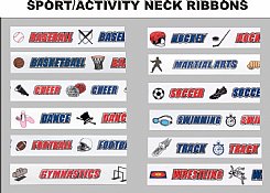 Sport Neck Ribbons - Full Color