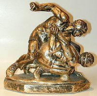 Wrestling Guillotine Large Figurine