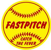 Softball Catch The Fever Car Magnet