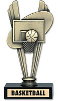 Basketball Die Cast Metal Trophy
