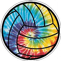 Volleyball Stock Magnet Tie Dye