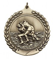 Wrestling Laurel Leaf Medal