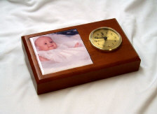 Small Cherry Wood Desk on Wood Desk Clock Cherry 5 5 X 7 X 1 5 With 4 25 Tile