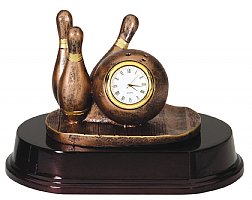 Bowling Desktop Clock