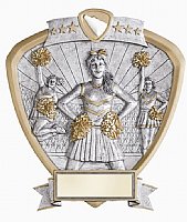 Cheerleader Resin Shield Award