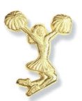 Cheer Lapel Pin Pom Pom