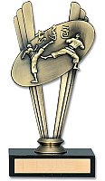 Karate Die Cast Metal Trophy