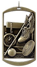 Track & Field Dog Tag Medal