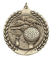 Golfing Laurel Leaf Medal