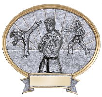 Karate Female Oval Legend Resin Award