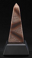 Electroplated Elegant Obelisk Sculpture