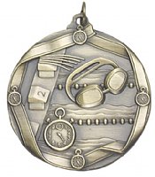 Swimming Medal Ribbon Edge